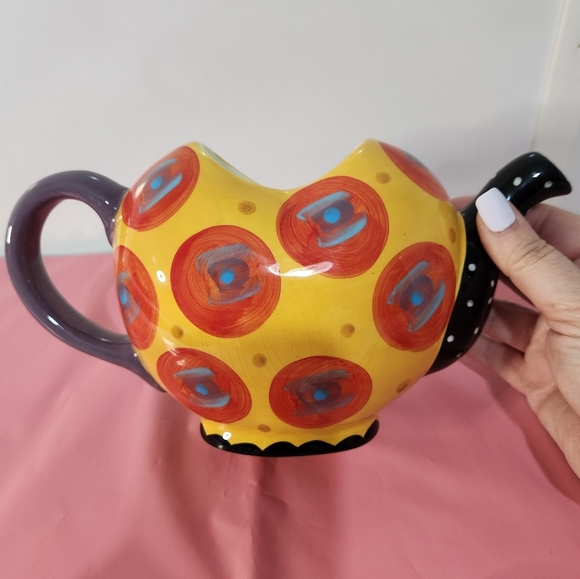 Alexis Ink C Iolorful Polka Dot Teapot - Picture 5 of 10